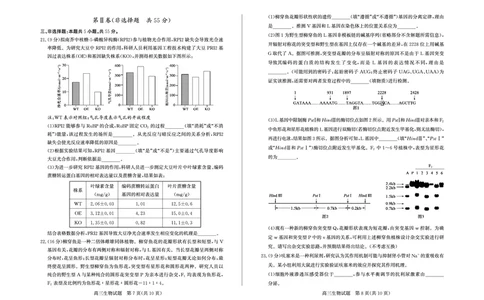 德州高三生物试题_2025年5月_250528山东省德州市2025届高三年级第三次适应性检测（德州三模）（全科）_山东省德州市2025届高三年级第三次适应性检测（德州三模）生物