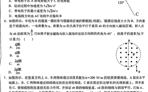 安徽省十联考合肥市第一中学等校2025届高三上学期阶段性诊断检测物理_2025年1月_250102安徽省十联考合肥市第一中学等校2025届高三上学期阶段性诊断检测