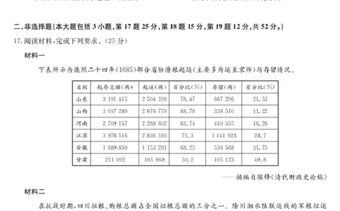 安徽省蚌埠市2025届高三第二次教学质量检查考试历史试题（含解析）_2025年3月_250323安徽省蚌埠市2025届高三第二次教学质量检查考试（全科）