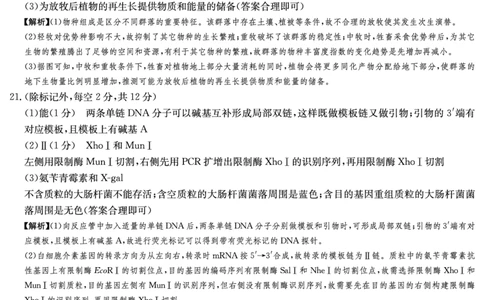 湖南省佩佩教育2025届2月高三开学联考生物答案_2025年2月_250217湖南省佩佩教育2025届2月高三开学联考（全科）_湖南省佩佩教育2025届2月高三开学联考生物