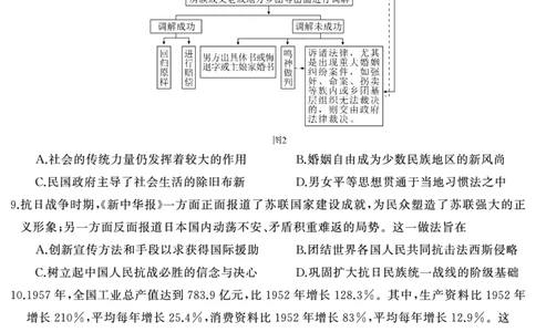 高三历史（试题）转曲1(1)_2025年1月_250126湖南五市2025届高三1月期末质量检测_历史