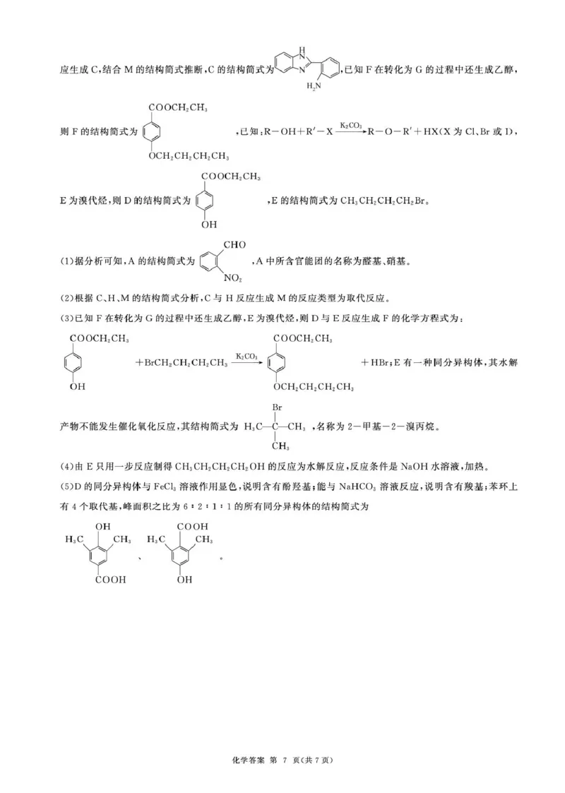 甘肃省部分学校2025届高三上学期第一次联考（期末）化学试卷（含解析）_2025年1月_250109甘肃省部分学校2025届高三上学期第一次联考（期末）