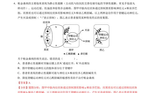高二生物期中模拟卷（全解全析）（天津专用）(1)_1多考区联考_1021高二期中模拟卷（天津专用）黄金卷：2024-2025学年高二上学期期中模拟考试