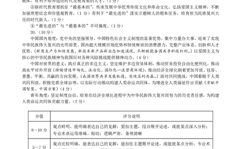 山东省菏泽市2025年高三二模考试政治答案_2025年5月_250511山东省菏泽市2025年高三二模考试（菏泽二模）（全科）
