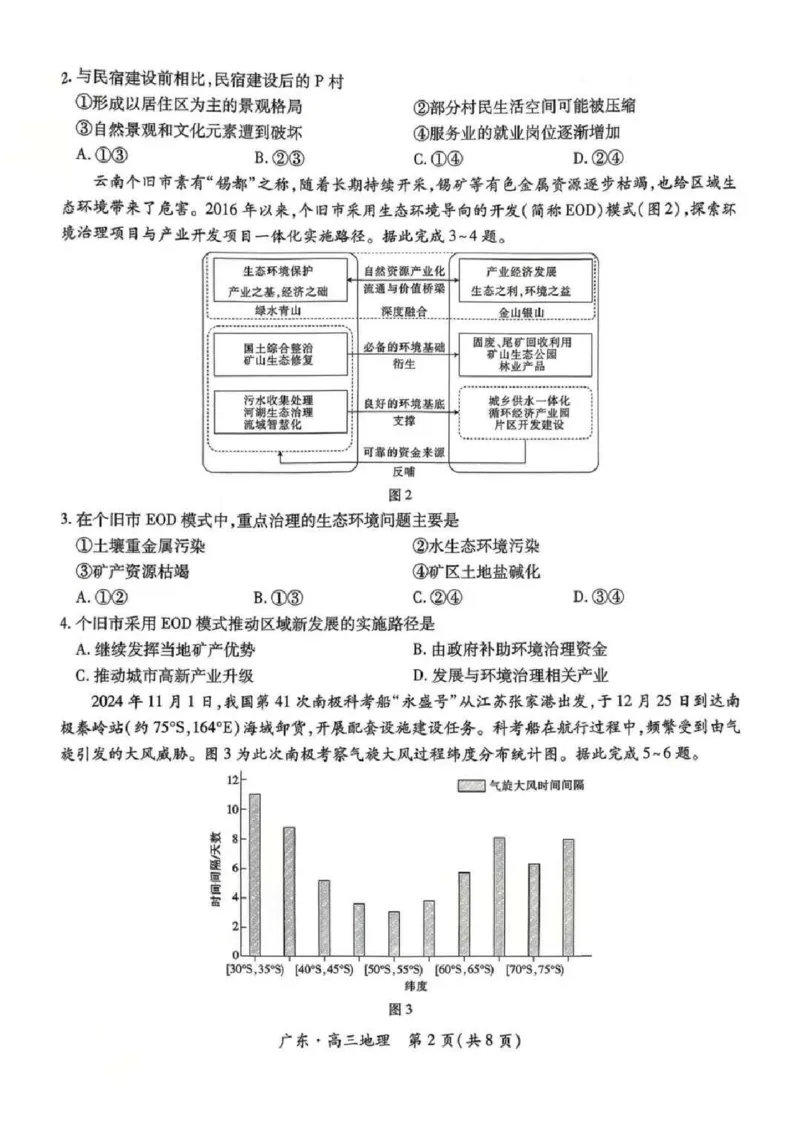 广东上进联考2025-2026学年领航高中联盟2026届高三10月一轮复习阶段检测地理（含答案）_2025年10月_251011广东上进联考2025-2026学年领航高中联盟2026届高三10月一轮复习阶段检测（全科）