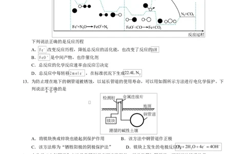 高二化学上学期第一次月考（山东专用，鲁科版2019）（考试版）A4版(1)_1多考区联考_2510092025-2026学年高二化学上学期第一次月考