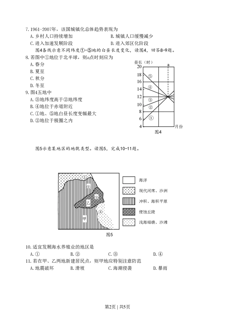 2008年高考地理试卷（四川）（解析卷）_地理历年高考真题_新&middot;PDF版2008-2025&middot;高考地理真题_地理（按年份分类）2008-2025_2008&middot;地理高考真题