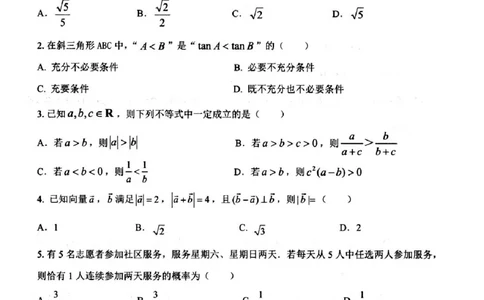 江苏省扬州市高邮市2024-2025学年高三下学期开学考试数学+答案_2025年2月_250219江苏省扬州市高邮市2024-2025学年高三下学期开学考试试题