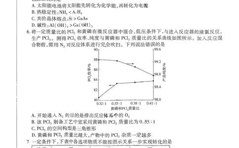 河南省创新发展联盟2025届高三一模化学_2025年3月_2503052025届河南省天一大联考高三3月春季模拟检测_2025届河南省天一大联考高三3月春季模拟检测化学