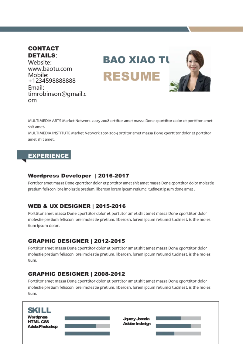 1(4)_10000+PPT模板大礼包_大学生个人简历PPT模板_英文