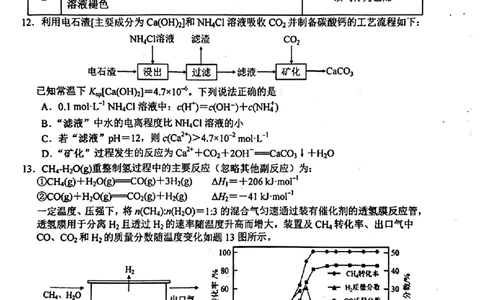江苏省南京市2025届高三下学期第二次模拟考试化学（含答案）_2025年5月_2505122025届江苏省南京市高三二模第二次模拟考试（全科）
