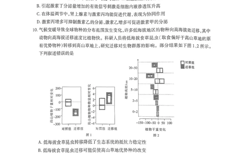 高三生物_2025年4月_250429江西重点中学盟校2024-2025年高三第二次联考_2025届江西省江西省重点中学盟校高三下学期第二次联考生物试题