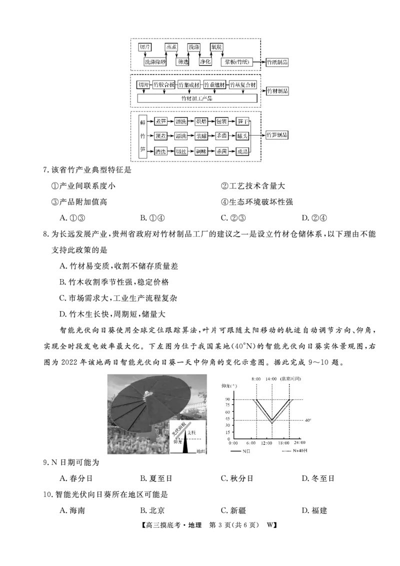 地理安徽省皖南八校2025-2026学年高三上学期8月摸底大联考_2025年8月_250830安徽省皖南八校2025-2026学年高三上学期8月摸底大联考（全科）