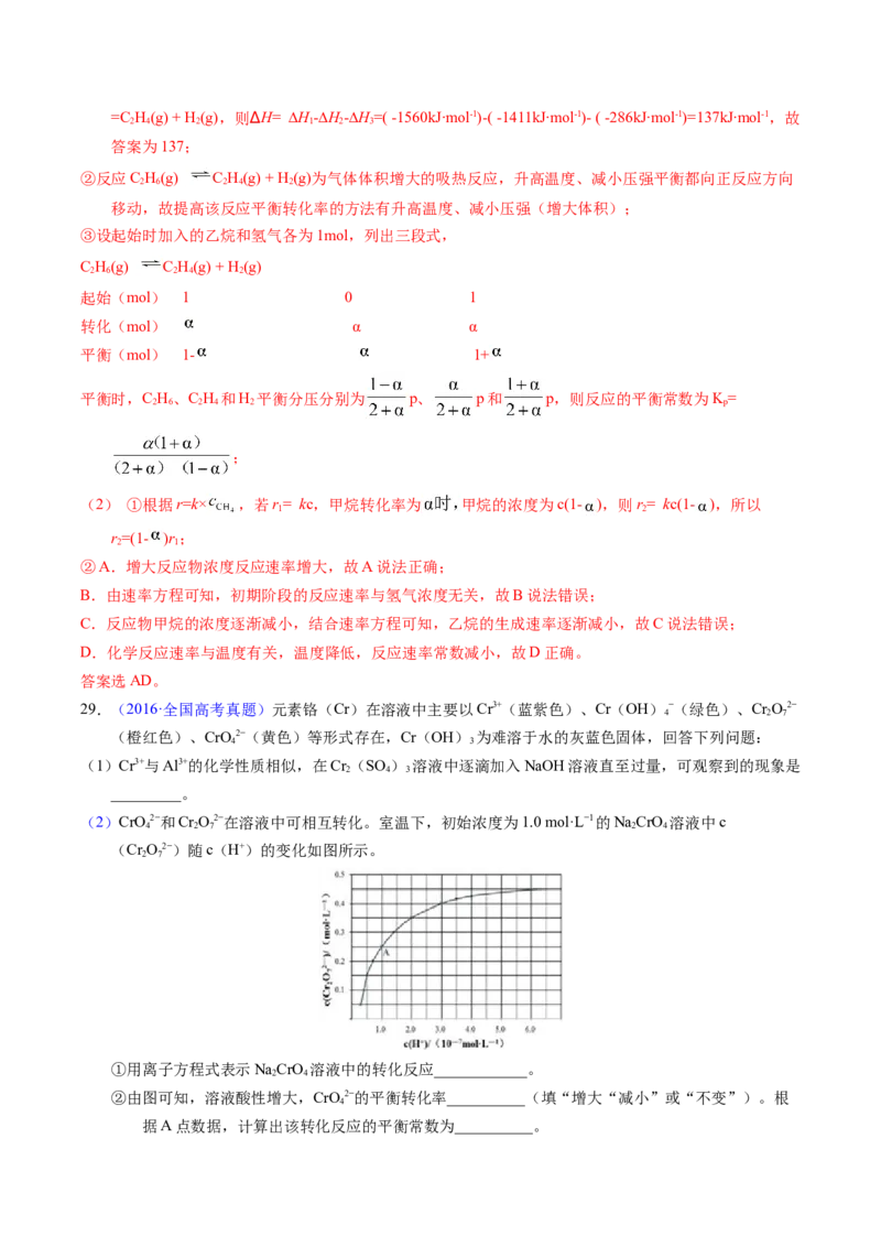 专题54化学平衡的建立与移动（B）（解析卷）_近10年高考真题汇编（必刷）_十年（2014-2024）高考化学真题分项汇编（全国通用）_十年（2014-2023）高考化学真题分项汇编（全国通用）