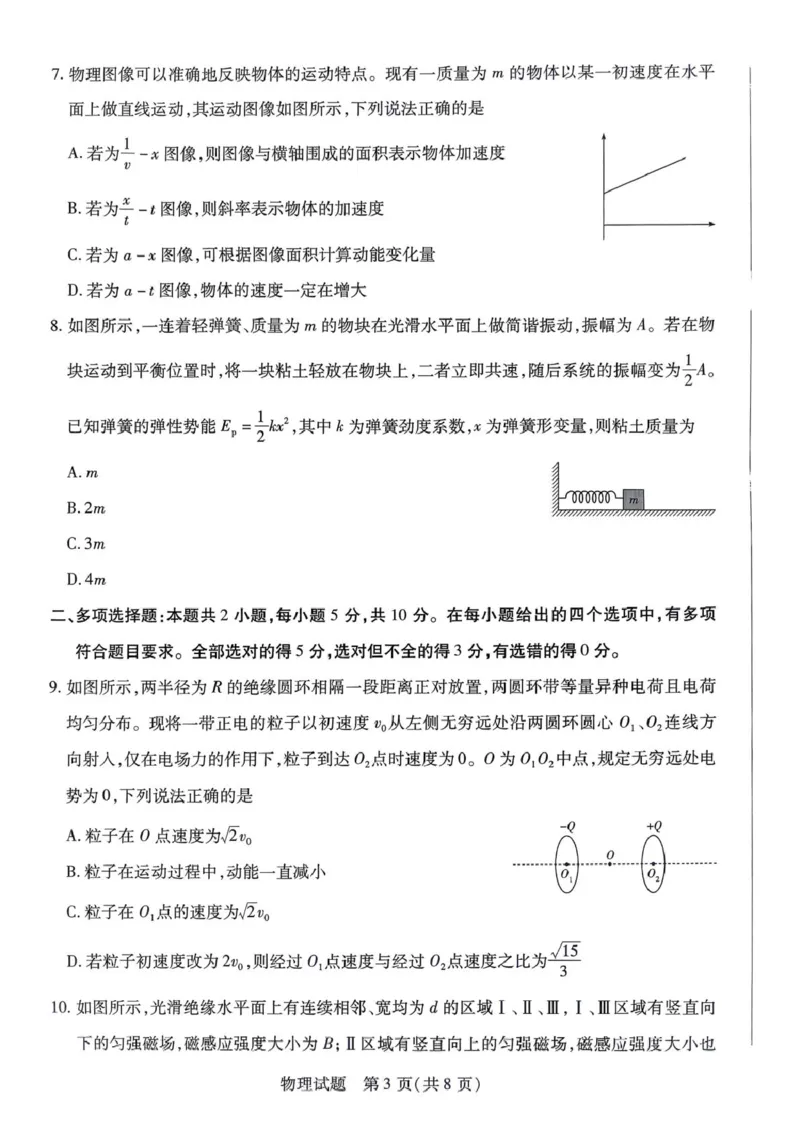 物理_2025年5月_2505262025届安徽省天一大联考高三下学期最后一卷（全科）_2025届安徽省天一大联考高三下学期最后一卷物理