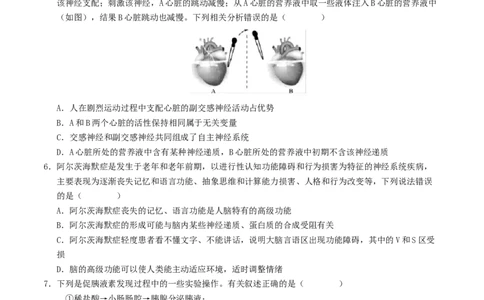 高二生物期中模拟卷03测试范围：人教版2019选必1全册（考试版A4）（新高考通用）(1)_1多考区联考_1014高二期中模拟卷（新高考通用）黄金卷：2024-2025学年高二上学期期中模拟考试
