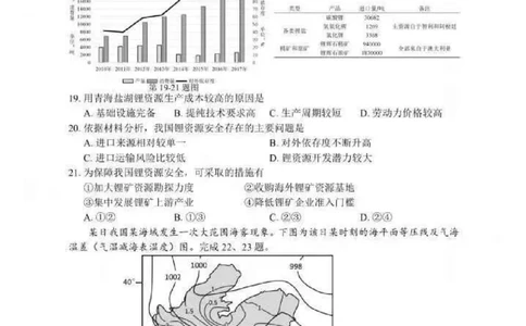 地理试卷及答案_2025年4月_250418浙江省宁波市2025届高三下学期4月高考模拟考试（二模）（全科）