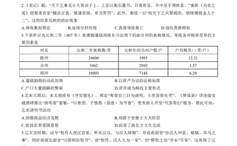历史试卷福建百校联考2026届高三10月联合测评_2025年10月_251019福建省百校2026届高三上学期10月联合测评_福建省百校2026届高三上学期10月联合测评历史试题（含答案）