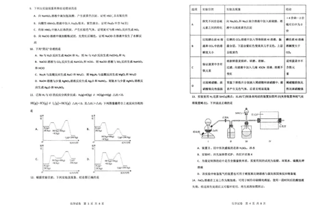 甘肃省平凉市第一中学校2025届高三上学期第四次阶段性考试化学_2025年1月_250102甘肃省平凉市第一中学校2025届高三上学期第四次阶段性考试（全科）_化学