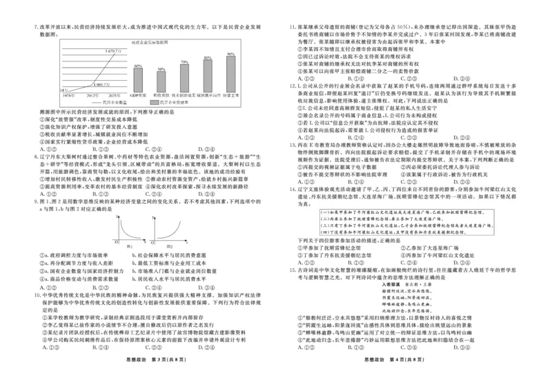 政治2025年辽宁高三9月联考正文_2025年9月_250905辽宁省名校联盟2025年高三9月份联合考试（全科）_政治