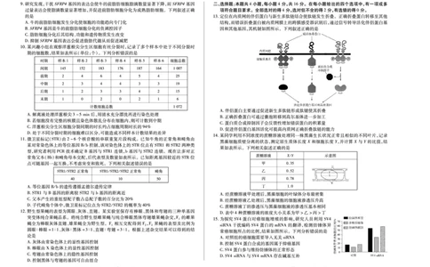 生物学(湖南专版)天一大联考&middot;湖南省、广西省2025-2026学年高三上学期阶段性检测（二）_2025年9月