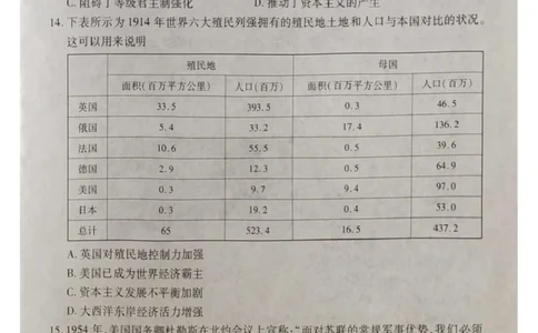 湖北省十堰市2025届高三下学期五月份适应性考试历史试卷（含答案）_2025年5月_250521湖北省十堰市2025届高三下学期五月份适应性考试（全科）