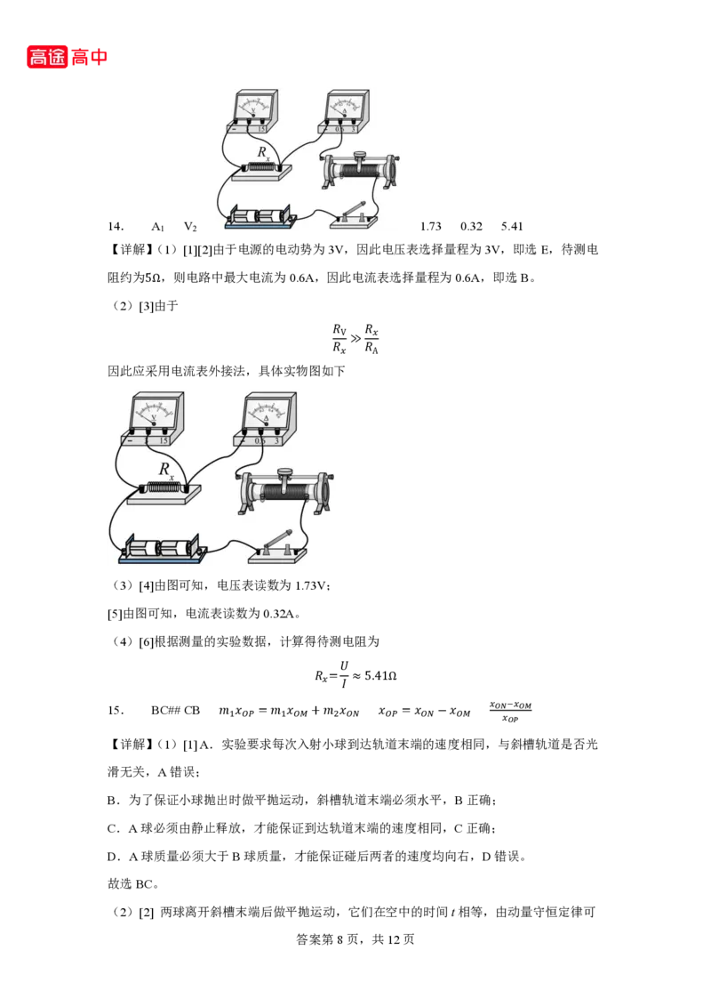 7_2024海南卷点睛押题_2024高考押题卷_132024高途全系列_26高途点睛卷_2024点睛密卷-物理
