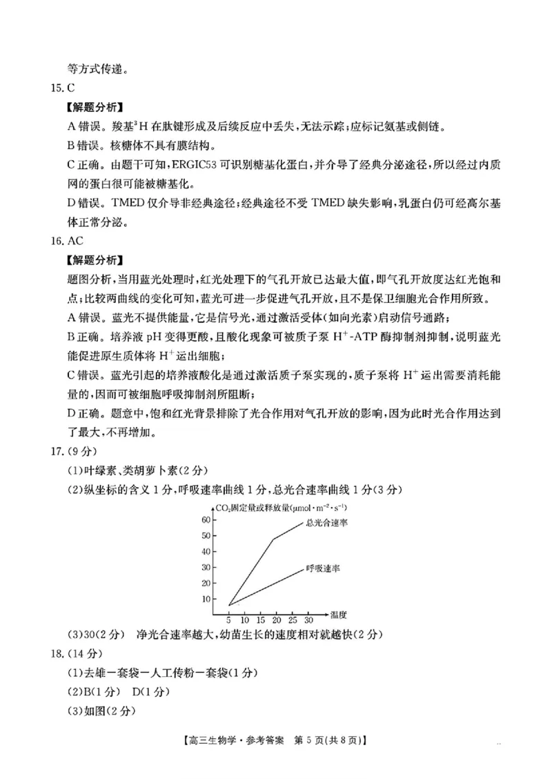 生物答案_2025年10月_12026年试卷教辅资源等多个文件_251024湖南2026届金太阳十月份高三年级阶段监测联合考试（全科）