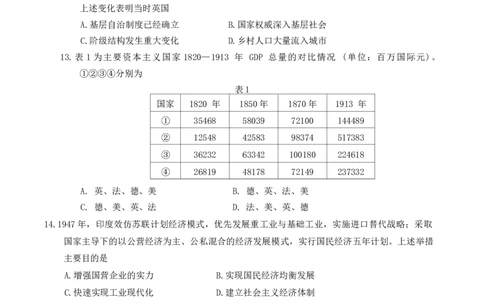 山东省潍坊市2025届高三高考模拟考试（一模）历史试卷（含答案）_2025年3月_250323山东省潍坊市2025届高三下学期3月模拟考试（全科）_山东省潍坊市2025届高三下学期3月模拟考试历史