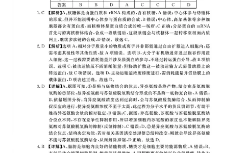 河南省（驻马店、漯河、南阳、信阳、三门峡）五市2025年高三第一次联考生物答案_2025年3月_河南省（驻马店、漯河、南阳、信阳、三门峡）五市2025年高三第一次联考生物