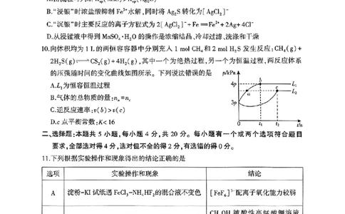 山东省临沂市普通高中学业水平等级考试模拟试题化学_2025年5月_250514山东省临沂市普通高中学业水平等级考试模拟试题（临沂二模）（全科）