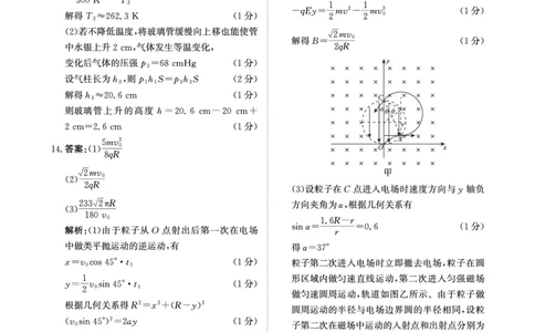 河南省青桐鸣大联考2024-2025学年高三下学期3月月考物理答案_2025年3月_250313河南省青桐鸣大联考2024-2025学年高三下学期3月月考_河南省2025届高三青桐鸣3月大联考物理