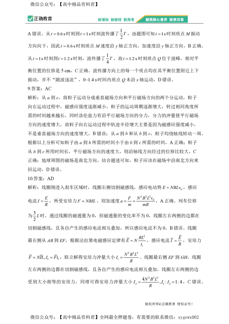 2024届明日之星高考物理精英模拟卷黑吉辽版_2024高考押题卷_72024正确教育全系列_2024明日之星全系列_（新高考）2024《明日之星&middot;高考精英模拟卷》（九科全）各一套