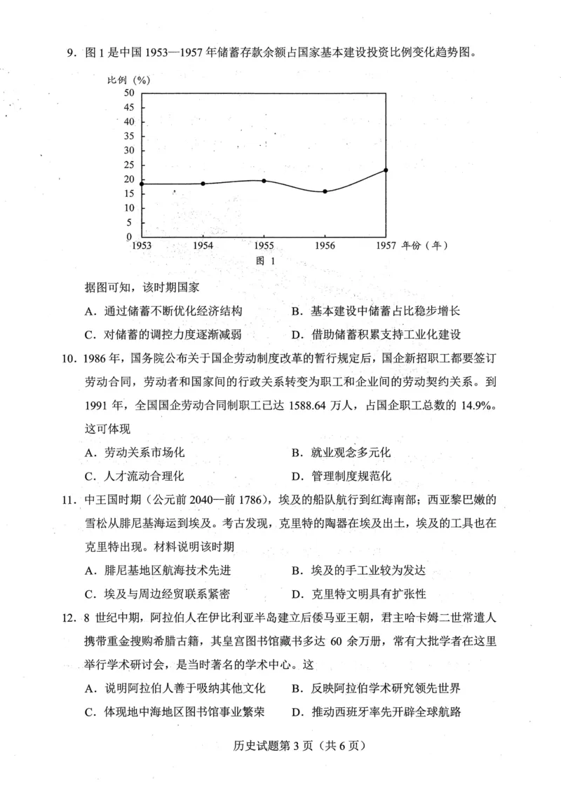 贵州省考试院2025年4月高三年级适应性考试历史_2025年4月_250410贵州2025年4月高三年级适应性考试（全科）_贵州2025年4月高三年级适应性考试历史