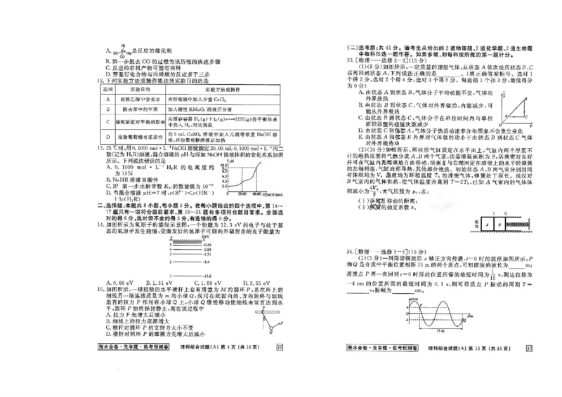 2023衡水临考预测（全国卷老教材）理综试卷_2023高考押题卷_2023衡水临考预测（全国卷老教材）理