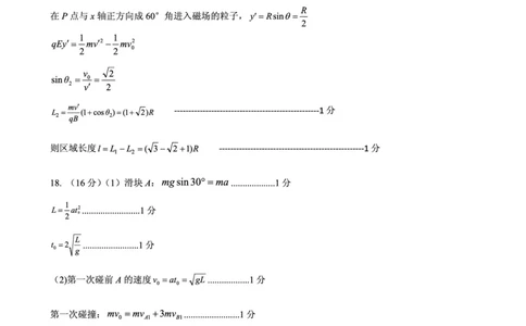 物理试卷（2025届五诊）答案_2025年3月_250306山东省实验中学2025届高三第五次诊断考试（3月一模）（全科）_山东省实验中学2025届高三第五次诊断考试（3月一模）物理