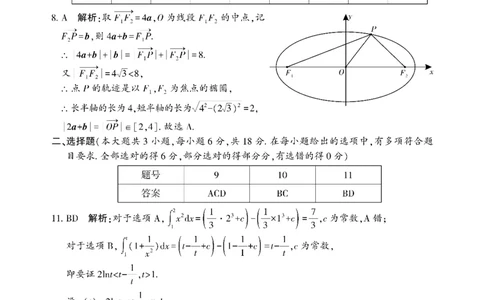 数学答案_2025年3月_250321湖南省邵阳市2024-2025学年高三下学期第二次联考（全科）_2025届湖南省邵阳市高三下学期第二次联考数学