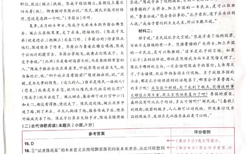 2024-05王后雄高考语文解析_2024高考押题卷_22024王hou雄_16王后雄押题_2024年王后雄高考押题预测卷（河北专版）