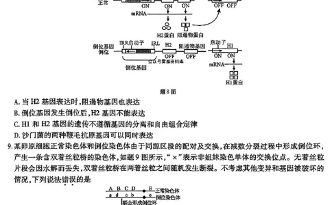 重庆市南开中学高2025届高三2月第六次质量检测生物试题_2025年2月_250218重庆市南开中学2025届高三第六次质量检测（全科）