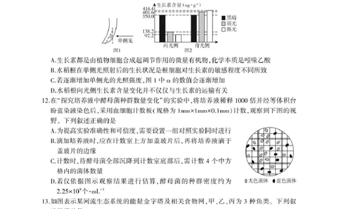 山东省临沂市2025年普通高等学校招生全国统一考试（模拟）（临沂一模）生物学试题（含答案）_2025年3月