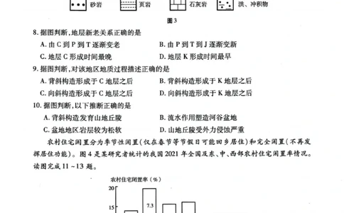 甘肃省2025年高三（3月）考试卷地理_2025年3月_250314甘肃省2025年高三（3月）考试卷（甘肃一诊）（全科）_甘肃省2025年高三（3月）考试卷地理