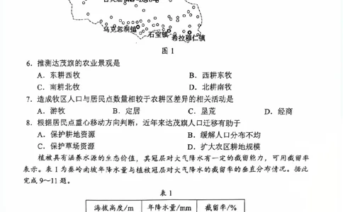 四川省（蓉城名校联盟）新高考2022级高三适应性考试地理_2025年5月_250516四川省（蓉城名校联盟）新高考2022级高三适应性考试（全科）