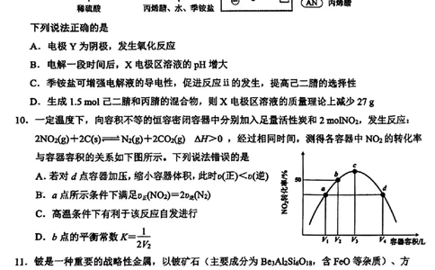 江西省赣州市2025年高三年级3月摸底考试化学_2025年3月_250311江西省赣州市2025届高三下学期3月一模考试（全科）_2025届江西省赣州市高三下学期一模化学