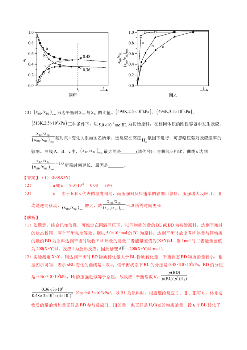 专题65原理综合题&mdash;&mdash;反应热+速率+平衡（解析卷）_近10年高考真题汇编（必刷）_十年（2014-2024）高考化学真题分项汇编（全国通用）
