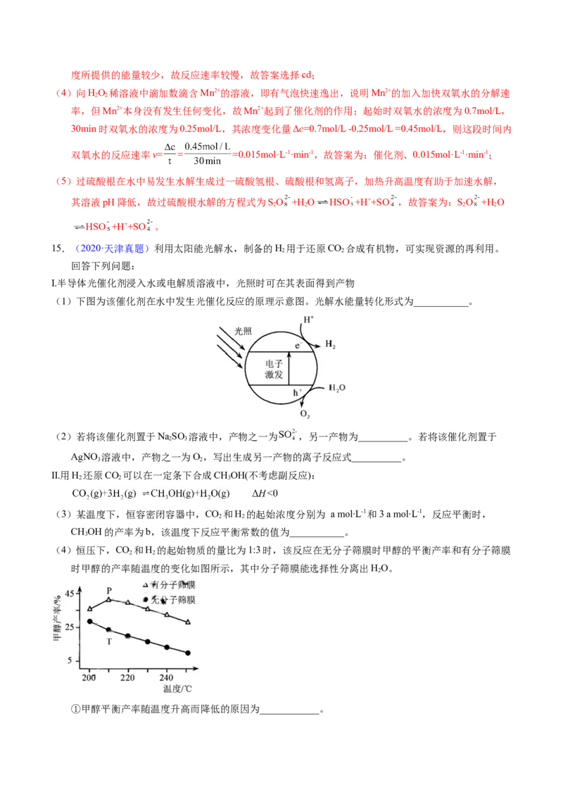 专题65原理综合题&mdash;&mdash;反应热+速率+平衡（解析卷）_近10年高考真题汇编（必刷）_十年（2014-2024）高考化学真题分项汇编（全国通用）