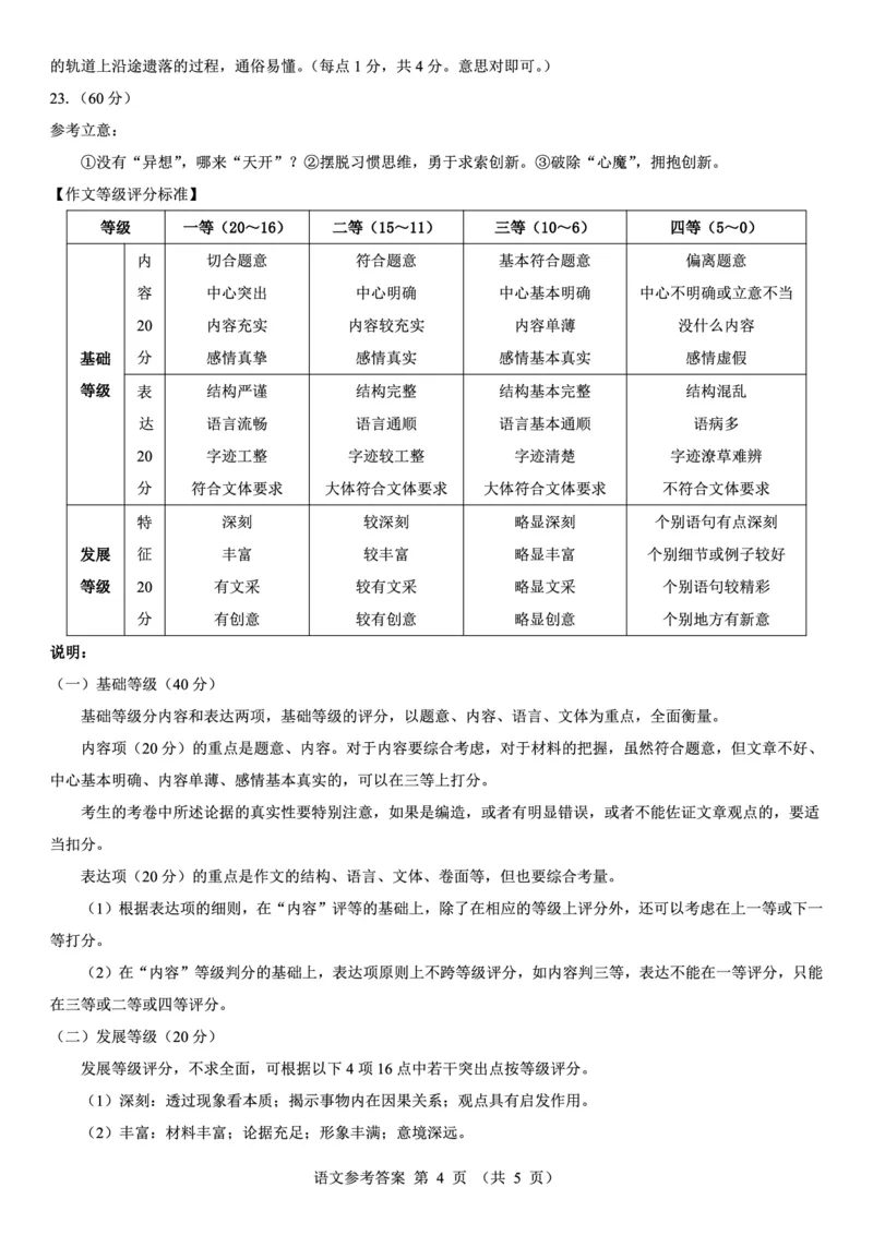名校教研联盟2026届高考仿真模拟卷（样卷）语文答案_2025年10月_251029名校教研联盟2026届高考仿真模拟卷（样卷）（全科）