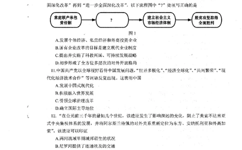 辽宁省协作校2024-2025学年度下学期高三第一次模拟考试历史_2025年3月_250328辽宁省协作校2024-2025学年度下学期高三第一次模拟考试（全科）