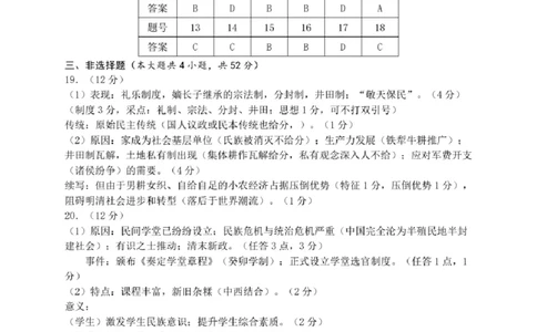 浙江省温州市2025届高三下学3月二模试题历史答案_2025年3月_250323浙江省温州市2025届高三下学3月二模（全科）_浙江省温州市2025届高三下学3月二模试题历史