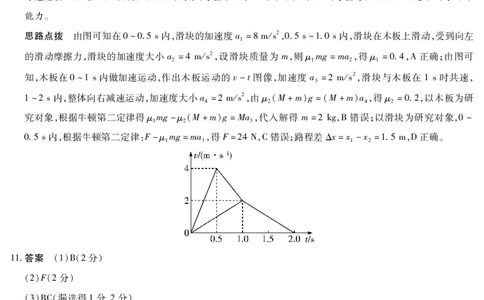 物理高三二联详细答案_2025年9月_250926天一大联考&middot;湖南省、广西省2025-2026学年高三上学期阶段性检测（二）（全科）_9.25-26湖南广西高三二联答案