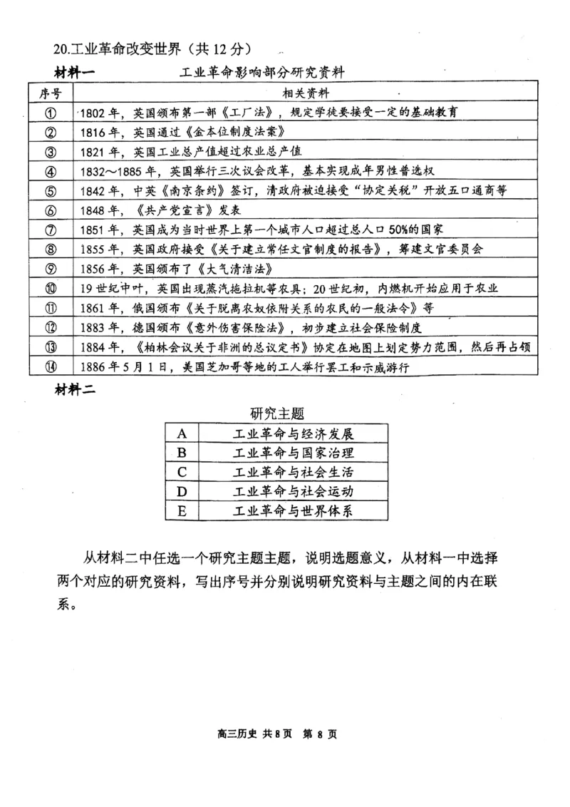 辽宁省七校协作体2024-2025学年度（下）3月高三联考历史_2025年3月_250309辽宁省七校协作体2024-2025学年度（下）3月高三联考（全科）